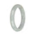 58.5mm Greyish White Jade Bangle Bracelet