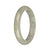 58.5mm Greyish White Jade Bangle Bracelet