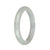 58.1mm Greyish White Jade Bangle Bracelet