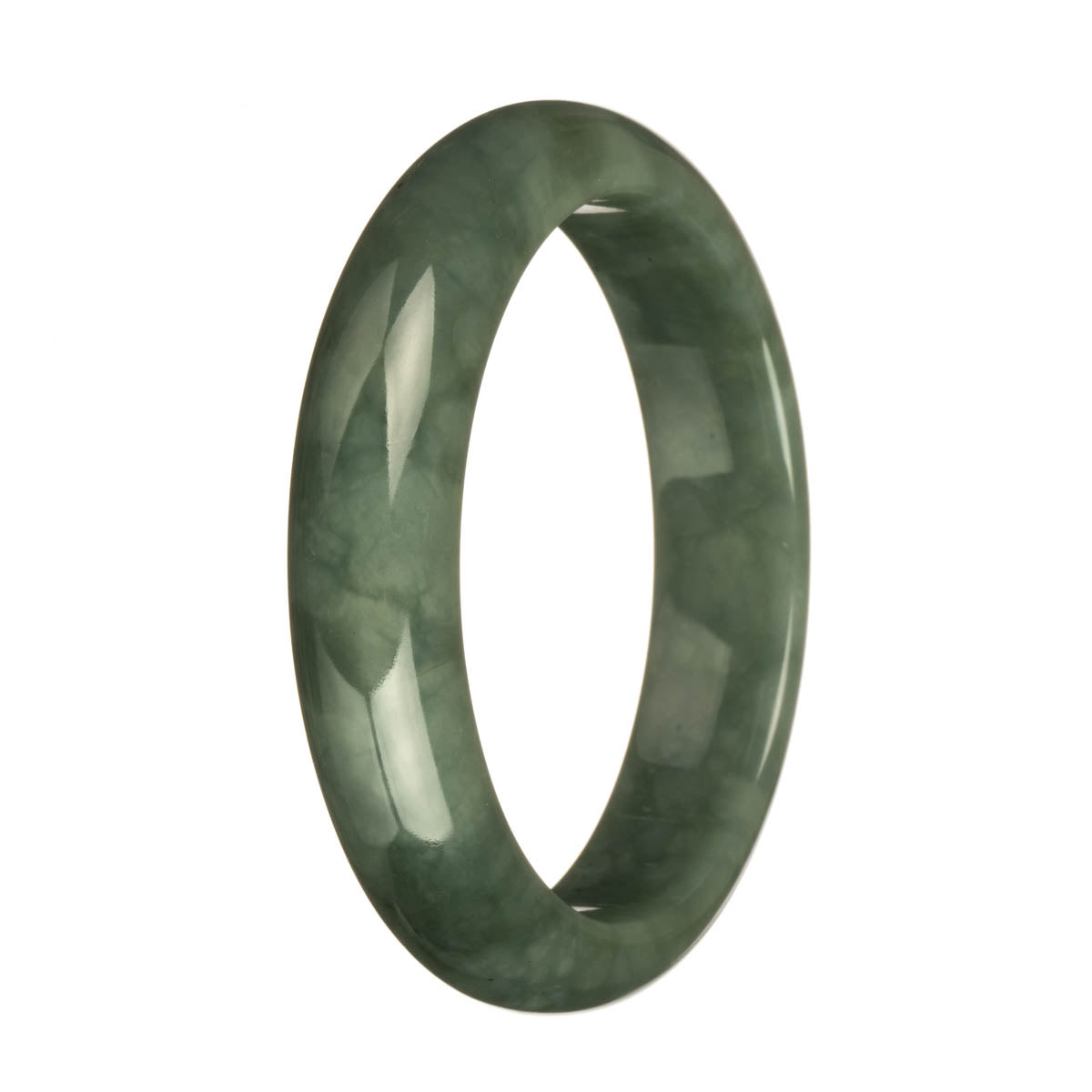 62.6mm Green Jade Bangle Bracelet