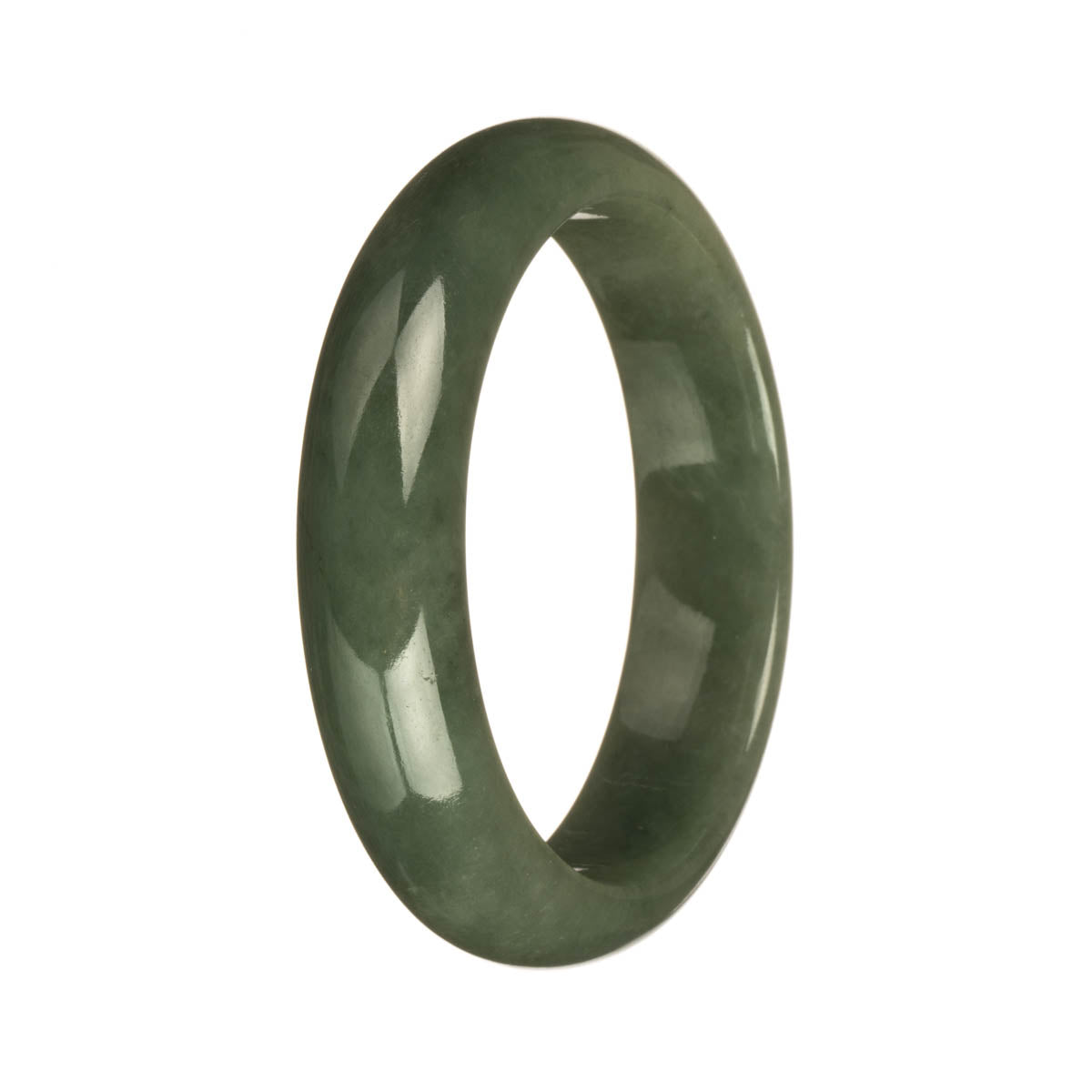 58.2mm Green Jade Bangle Bracelet