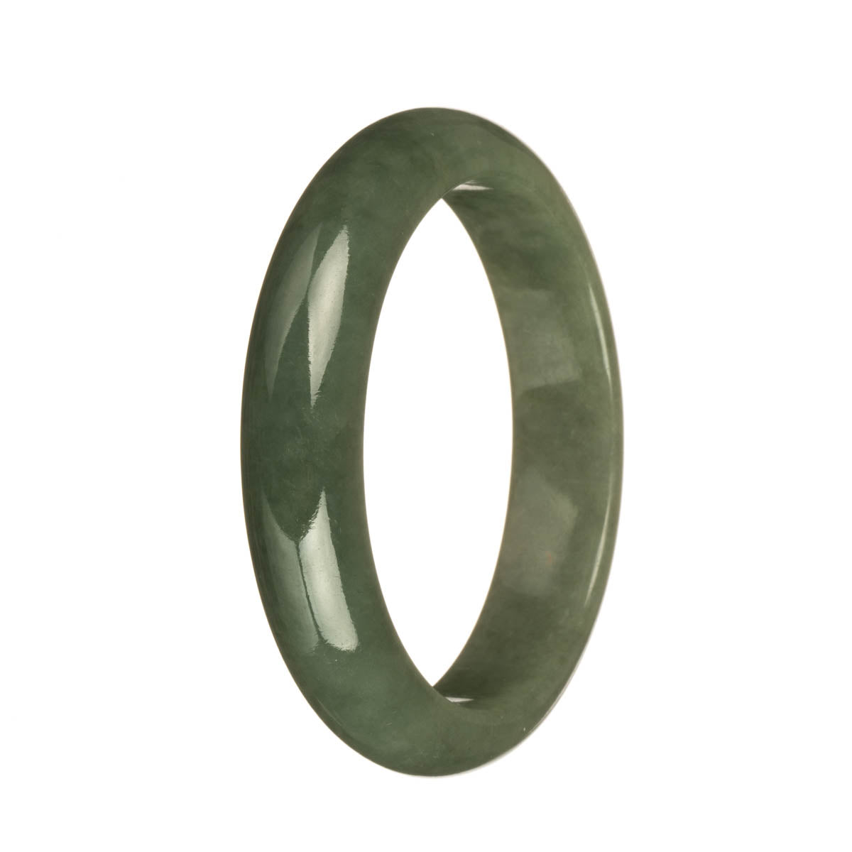 58.4mm Green Jade Bangle Bracelet