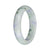 57.9mm Pale Green with Lavender and Olive Green Patterns Jade Bangle Bracelet