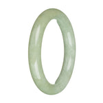 58.5mm Green with Brown Spots Jade Bangle Bracelet