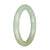 58.6mm Light Green Jade Bangle Bracelet