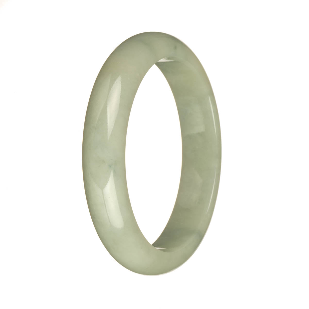 58.9mm Pale Green Jade Bangle Bracelet