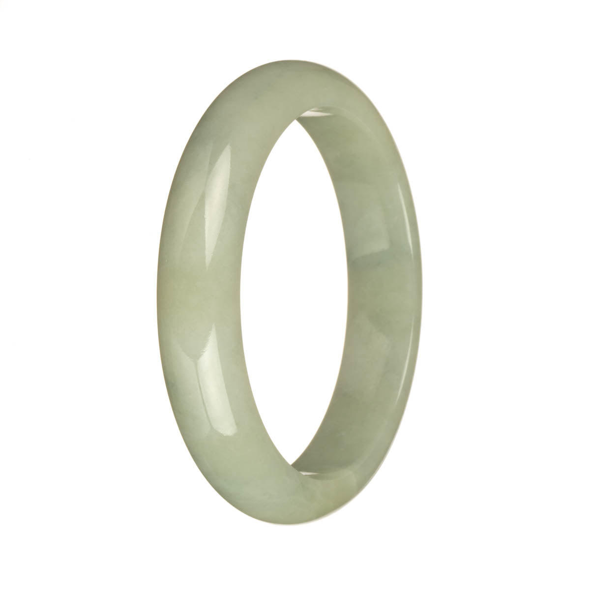 58.9mm Pale Green Jade Bangle Bracelet
