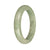 57.4mm Pale Green with Apple Green Jade Bangle Bracelet