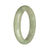 57.4mm Pale Green with Apple Green Jade Bangle Bracelet