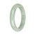 59.5mm Pale Green and Apple Green Jade Bangle Bracelet