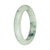 58.8mm Pale Green with Dark Green Patterns Jade Bangle Bracelet