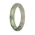 58.7mm White and Green Patterns Jade Bangle Bracelet
