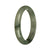 60.5mm Green with Olive Green Patterns Jade Bangle Bracelet