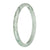 77.3mm Grey with Green Patterns Jade Bangle Bracelet