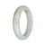 56mm Pale Grey with Brown Spots Jade Bangle Bracelet