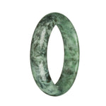 57.8mm Green Patterns Jade Bangle Bracelet