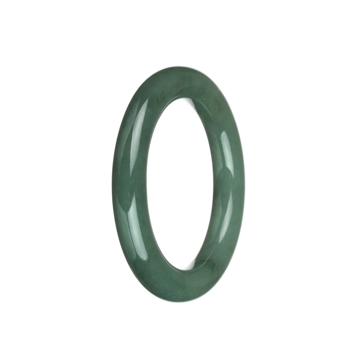 Genuine Grade A Green Jade Bracelet - 53mm Round