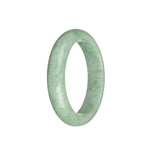 Certified Grade A Light Green Jade Bracelet - 58mm Half Moon