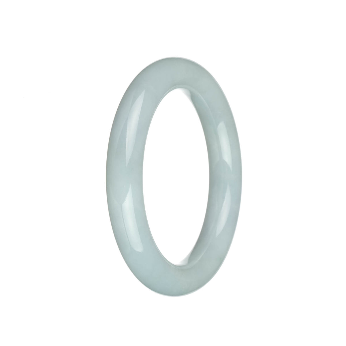 Genuine Type A Faint Lavender Burma Jade Bangle Bracelet - 58mm Round