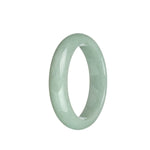 Certified Grade A Light Green Jadeite Bangle - 58mm Half Moon