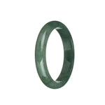 Certified Grade A Green Jadeite Bracelet - 61mm Half Moon