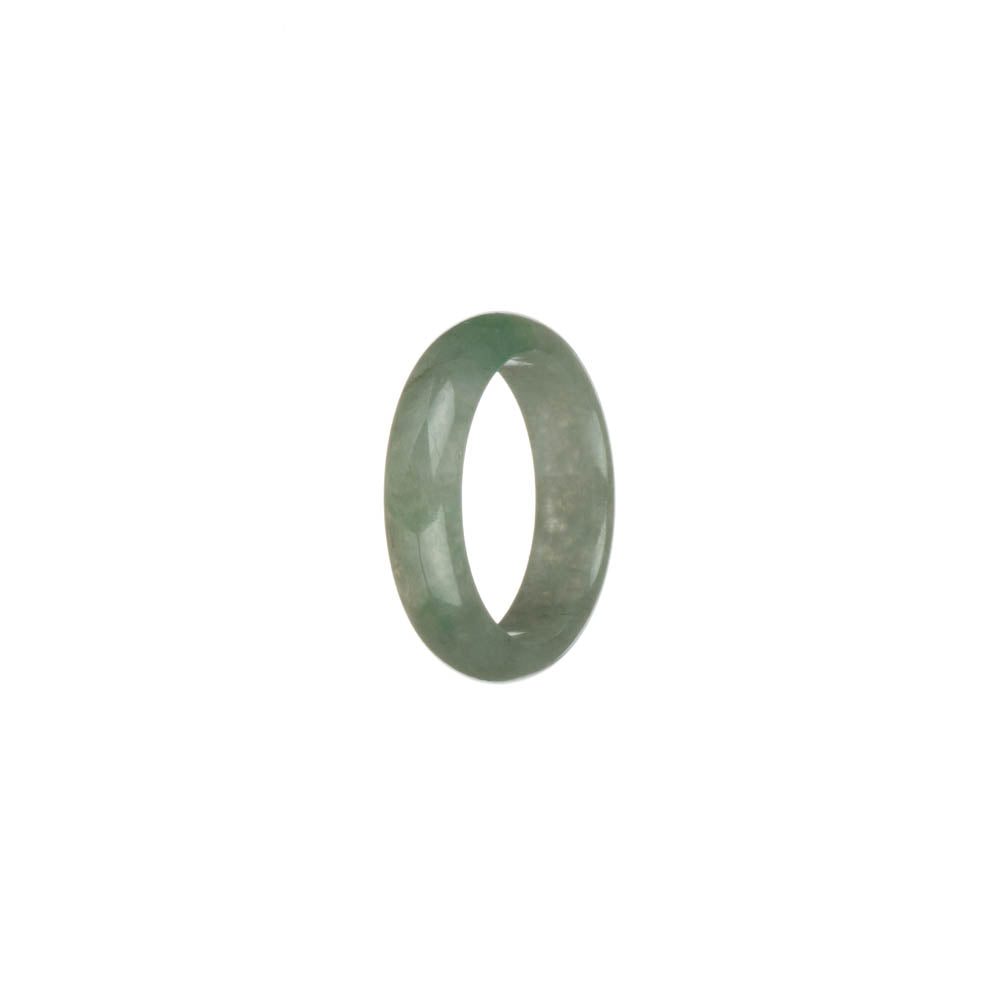 Certified Green with Imperial Green Burmese Jade Band - US 8