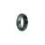 Certified Dark Green Burmese Jade Band - US 8.5