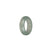 Certified Pale Green Burma Jade Ring - US 8