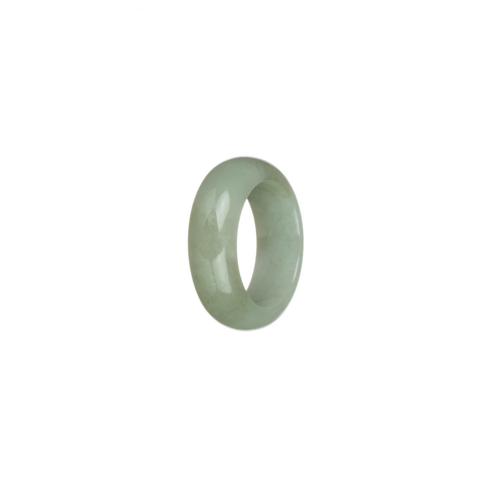 Genuine Pale Green Burmese Jade Ring- US 6