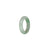 Certified White with Apple Green Jade Band - US 7