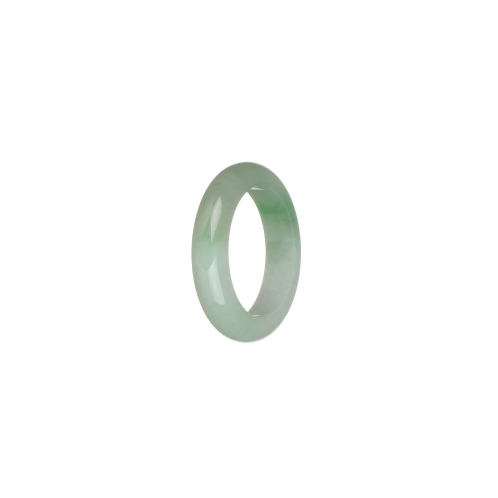 Certified White with Apple Green Jade Band - US 7