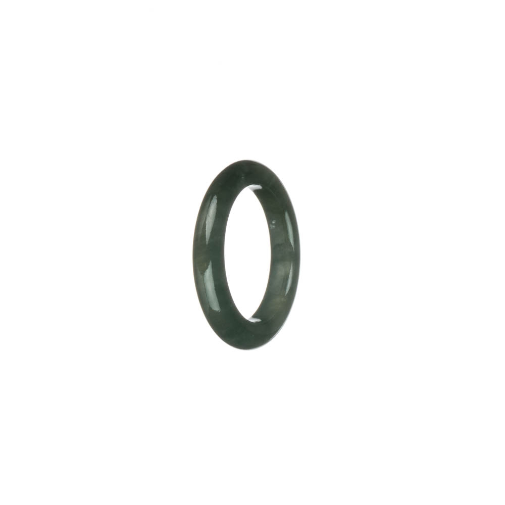 Genuine Dark Green Burma Jade Ring - US 7.25