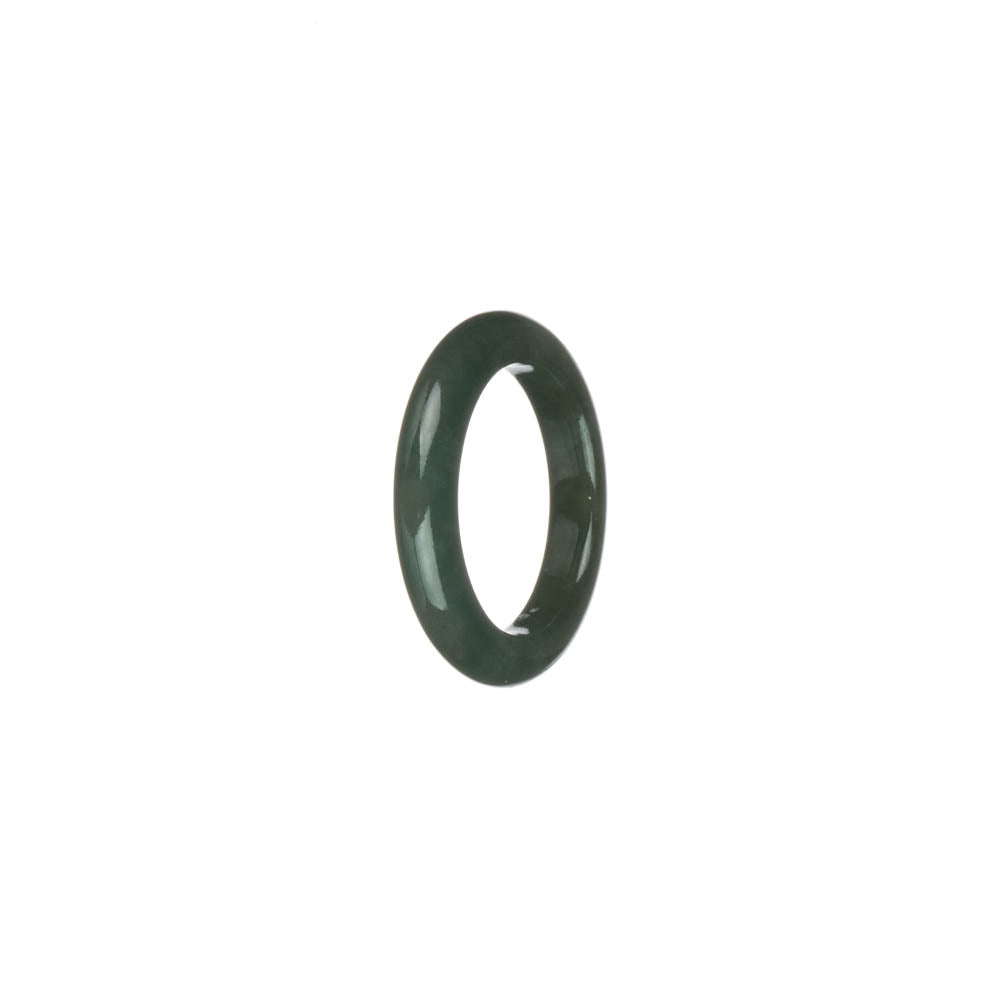 Genuine Dark Green Burma Jade Ring - US 7.25