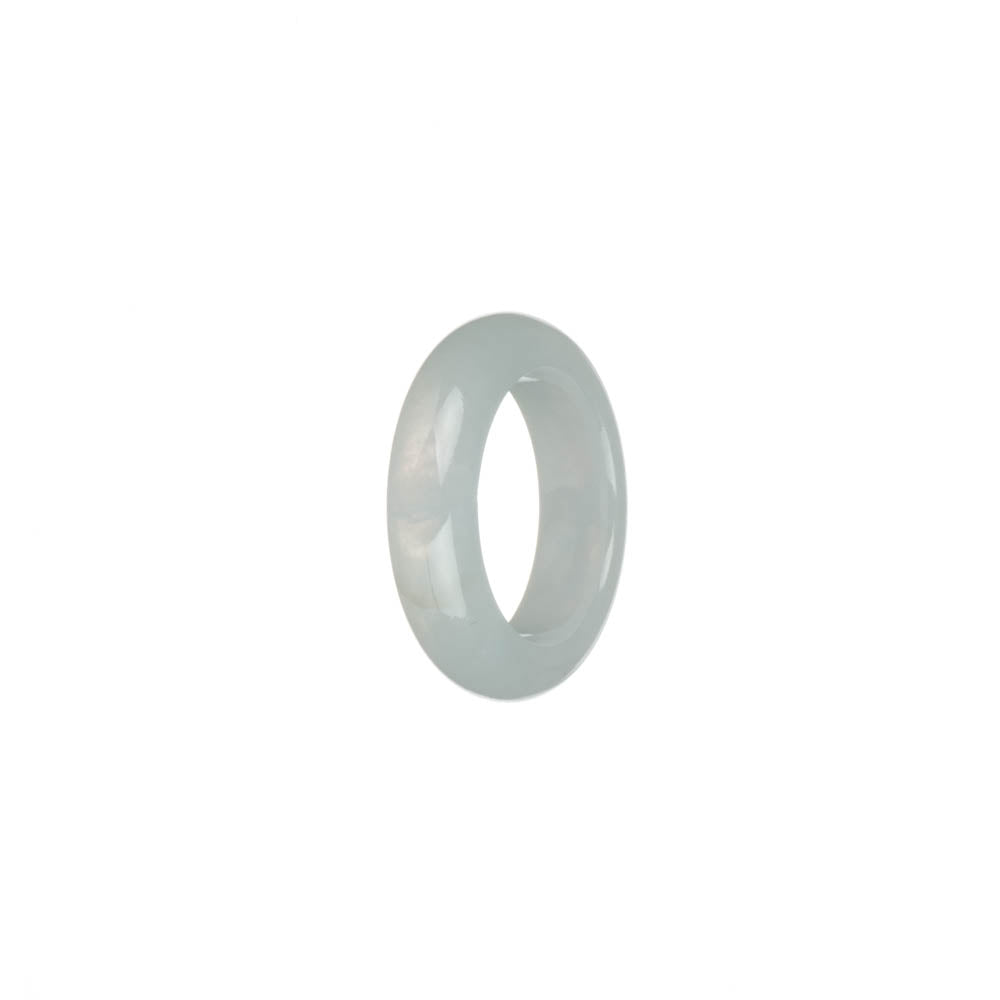 Real White Burma Jade Ring- US 7.25
