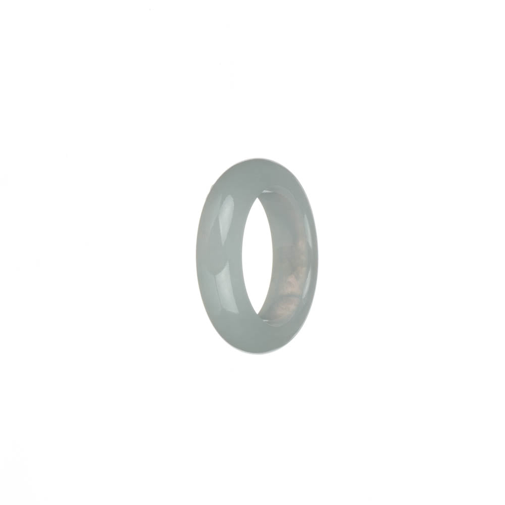 Real White Burma Jade Ring- US 7.25