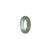 Genuine White and Light Green Burmese Jade Ring  - US 5.5