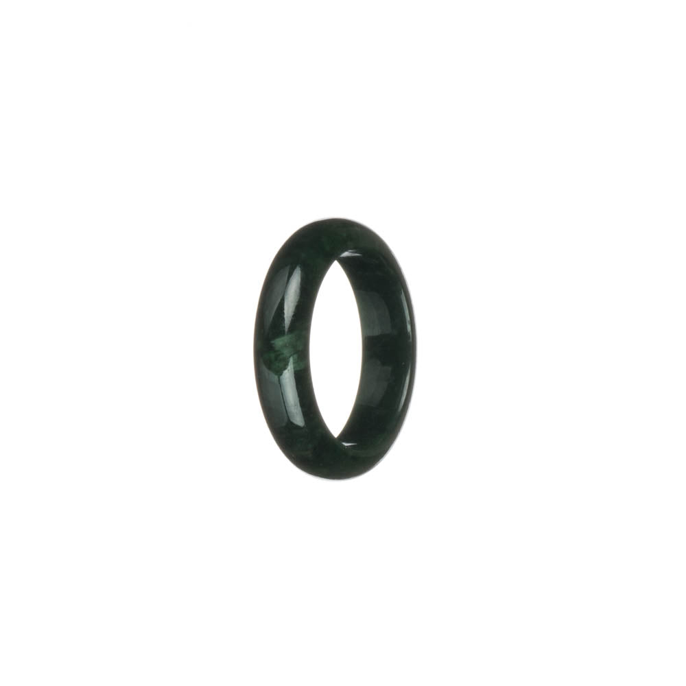 Authentic Deep Green Jadeite Jade Ring- US 9