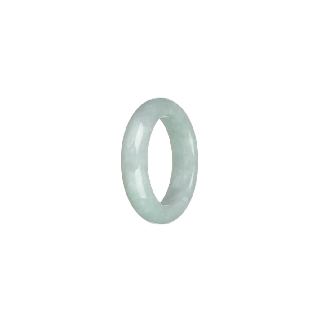 Real Grey Burma Jade Band - US 9.5