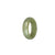 Authentic Olive Green with Brown Spots Jade Band - US 10