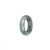 Genuine Whiteish Grey with Grey Spots, and Light Green Spot Jade Ring  - US 9.5