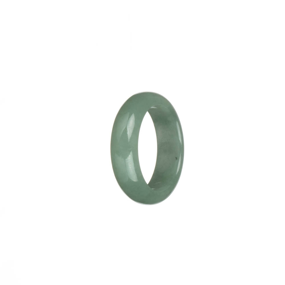 Genuine Light Green Jadeite Jade Band - US 9.5