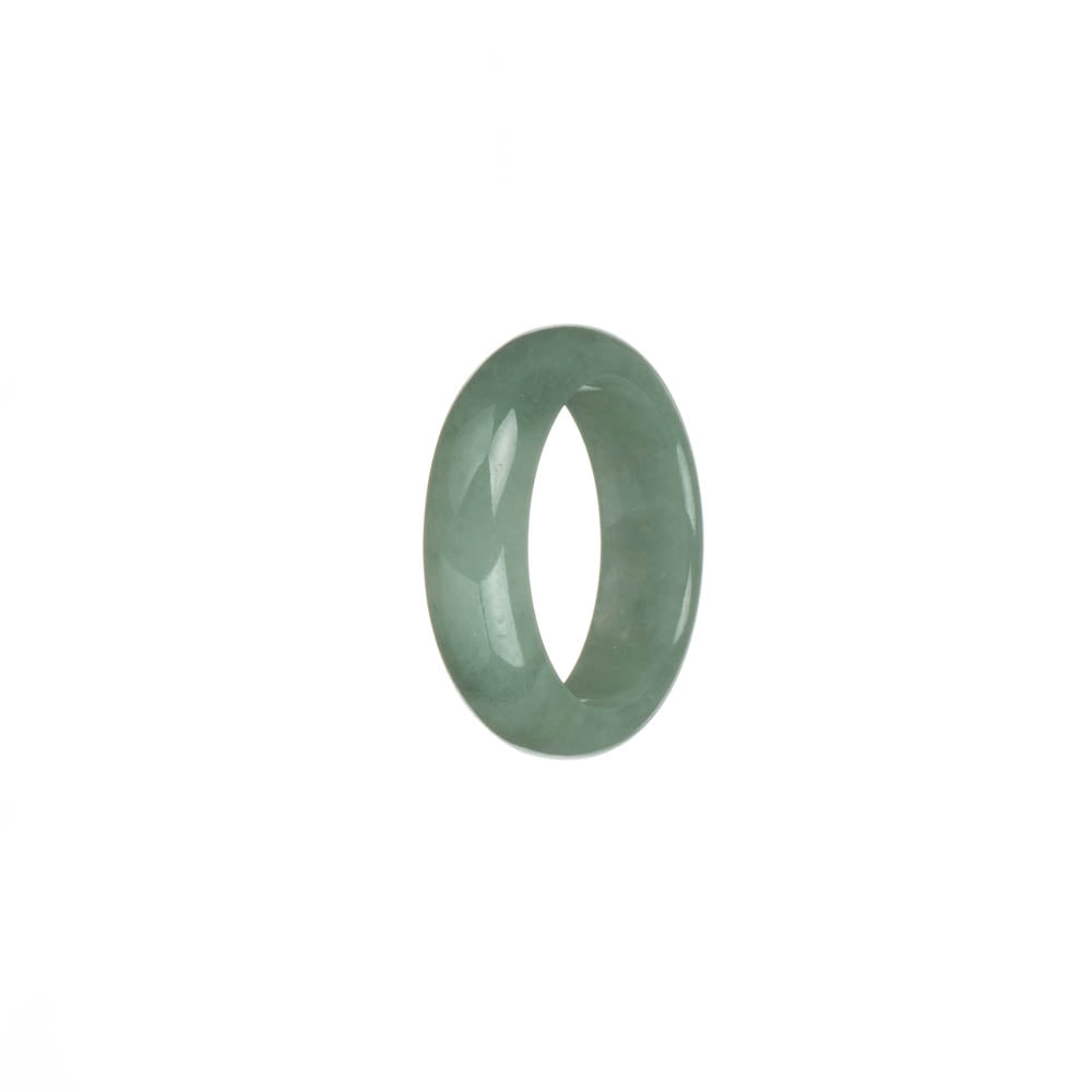 Genuine Light Green Jadeite Jade Band - US 9.5