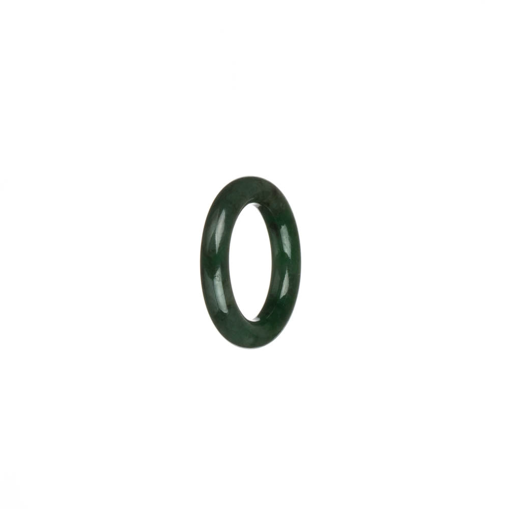 Real Green with Apple Green Patterns Jade Band - US 4.25