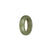 Real Light Olive Green Burma Jade Ring - US 9