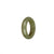 Real Olive Green with Brown Patch Jadeite Jade Ring - US 9.5