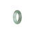 Genuine Light Green Jade Ring - US 9.5