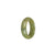 Real Olive Green Burmese Jade Band - US 9.5