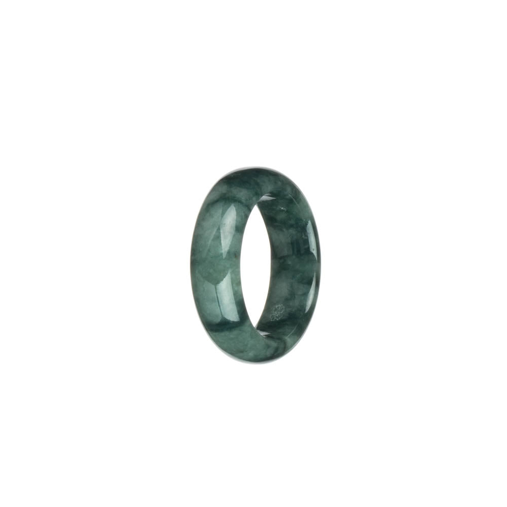 Authentic Green with Dark Green Patterns Jade Band - US 8.25