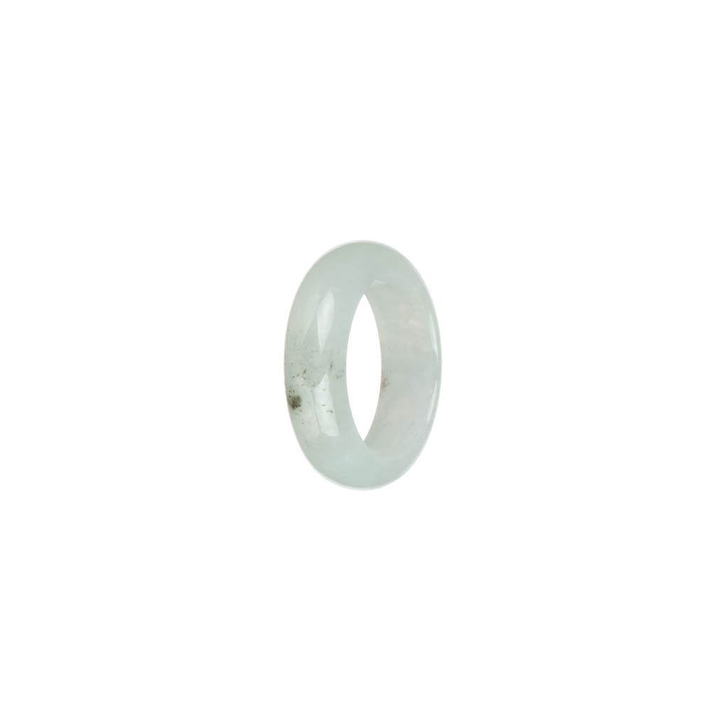 Real White Jadeite Jade Ring - US 6