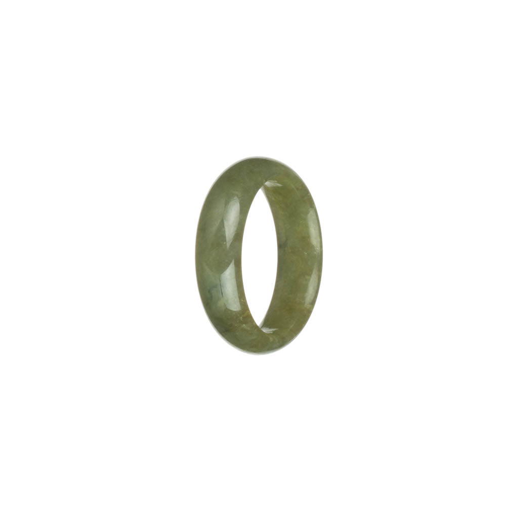 Genuine Green Burmese Jade Band - US 10